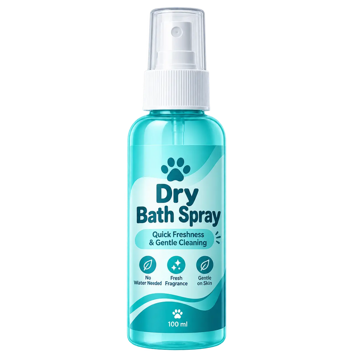 Dry Bath Spray for Dogs & Cats – Quick Freshness & Gentle Cleaning | 100 ml
